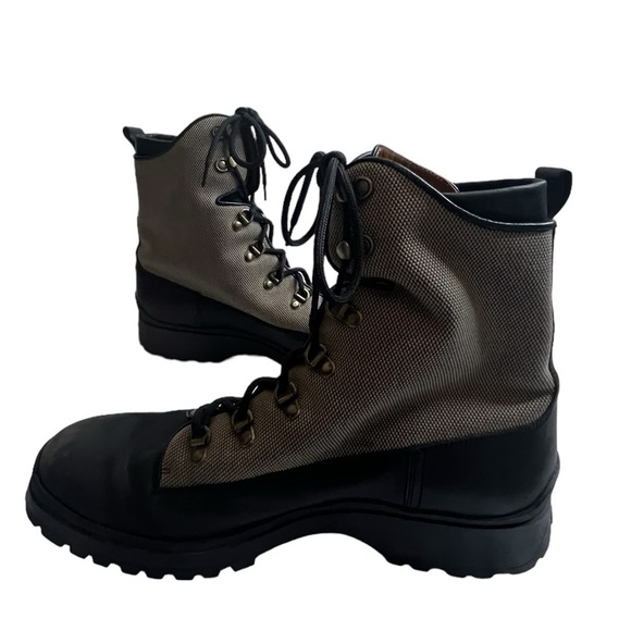 Bally Men\'s Trailblazer Combat Leather Boots Black Full Lace Up Size 10.5 main image 4